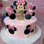 My Sweet Pink & White Minnie Mouse Cake